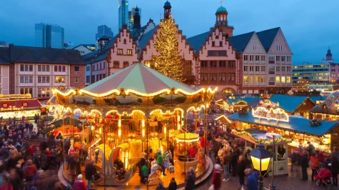 Christmas Village in Germany Photo by: © robertharding / Alamy Stock Photo